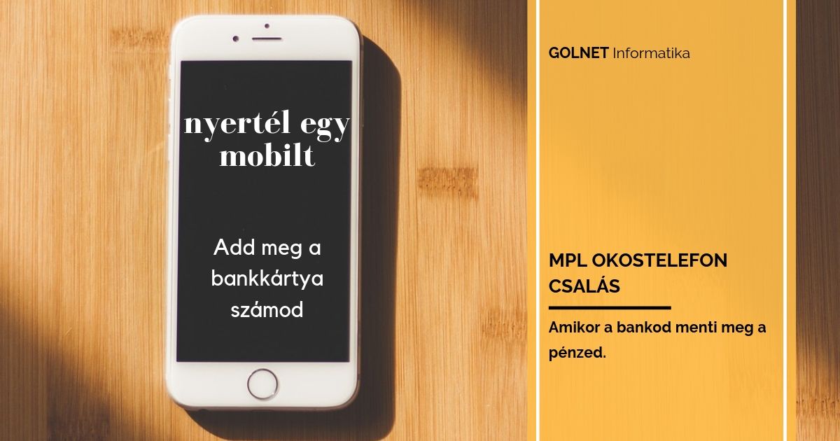 MPL okostelefon csalás
