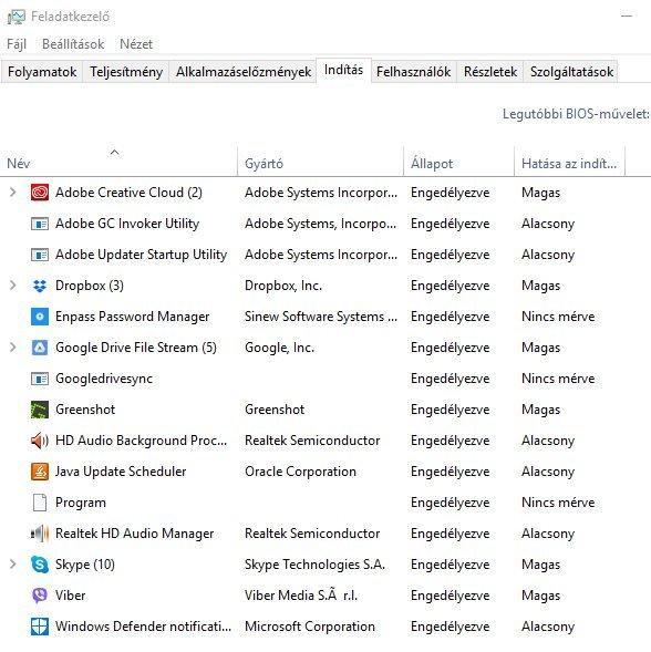 Windows 10 gyorsítás tippek