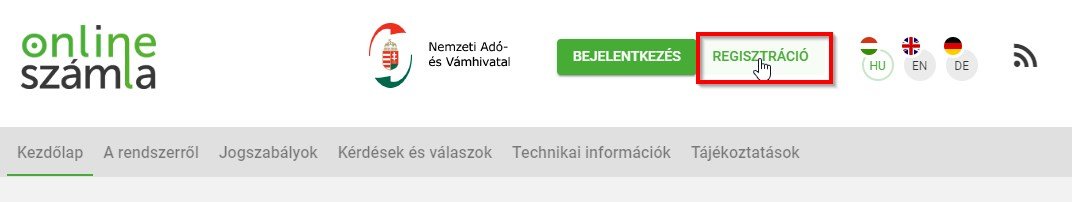 NAV online számla regisztráció - Hogyan?